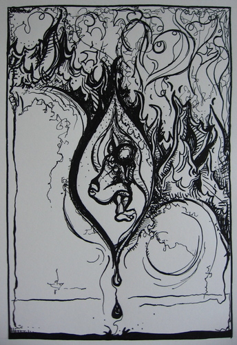 Drawing-Ink-Let All the Refuse Melt Away