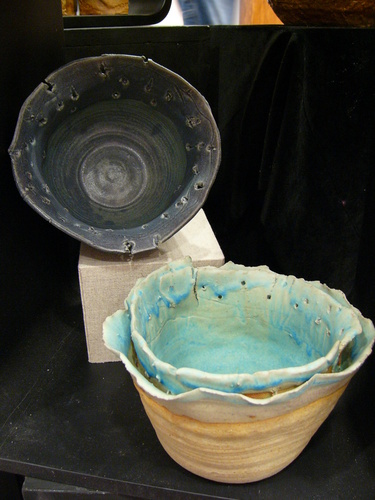 Ceramics-Stoneware-Sculptural Bowls