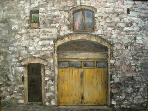 Painting-Oil-Large Italian Door