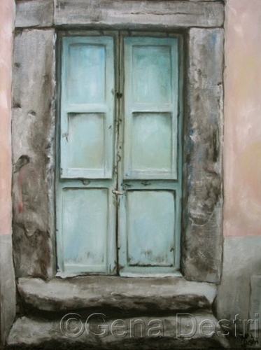 Painting-Oil-Italian Door - Viterbo