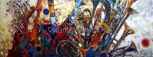 Painting-Allegorical-Instrumental Music 45