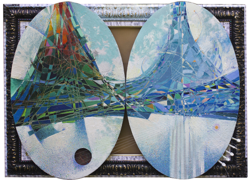 Painting-Abstract-A song on the bridge