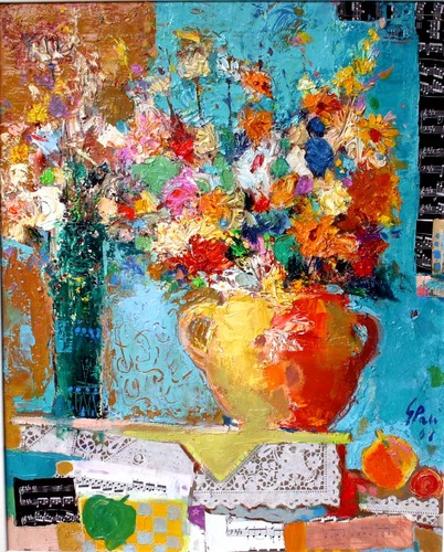 Painting-Flowers and Music 3