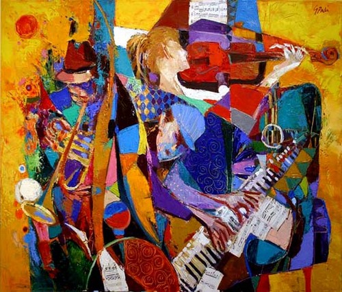 Painting-Figurative-Musica Maestro No. 1