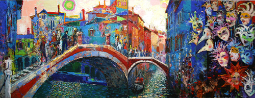 Painting-Venice twoptych