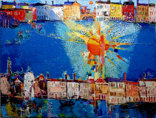 Painting-Seascape-Venecian Sun 3