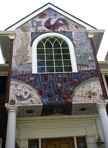 Mixed Media-Representational-Stamford Mosaic