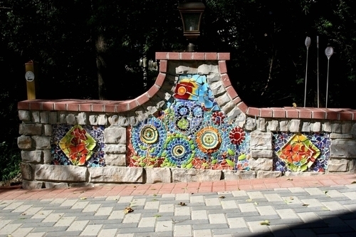 Mosaic-Mosaic, Stamford (driveway barier)