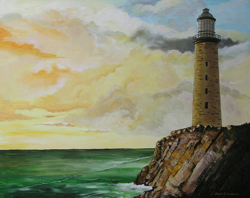 Lighthouse at Sunset