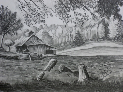 Barn in Woods