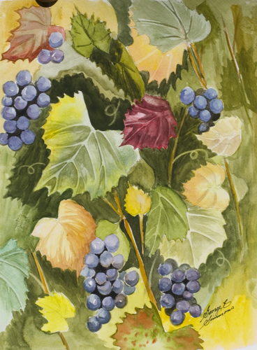 Grapes and Leaves