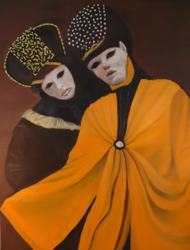 Painting-Oil-Carnival Faces