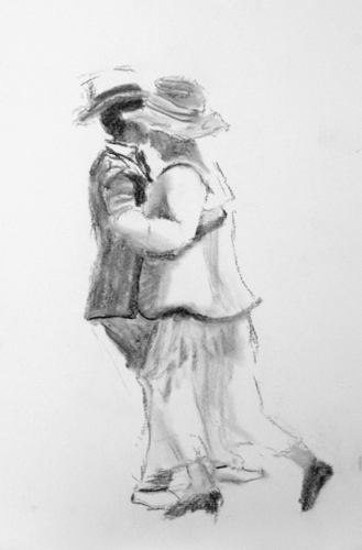 Drawing-Charcoal-Dancer Sketch
