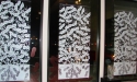 Ginna Dowling, Ginna, Dowling, Jenna, printmaking, woodcut, woodblock, transparency, oil ink, peanut vines, peanut -  Print Making