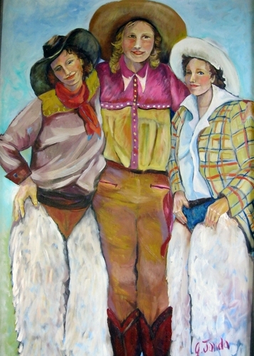 Painting-Western-Three Chicks