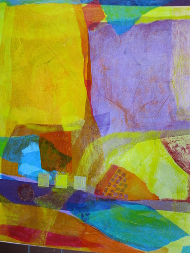 Mixed Media-Non-representational-Boulders