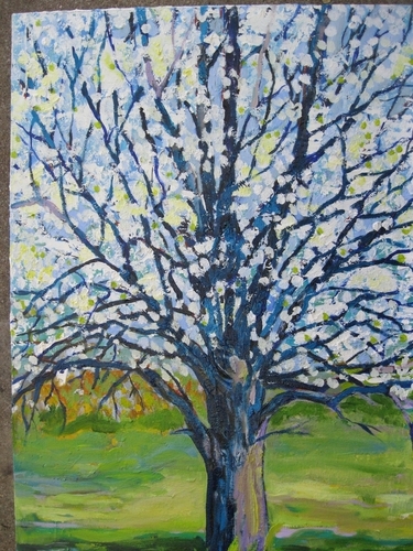 Painting-Expressionist-Spring Tree
