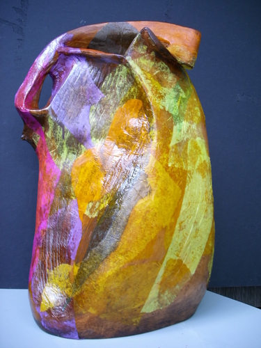 Sculpture-Abstract-Mixed media Vase