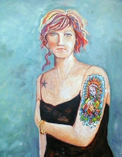 Painting-Tattooed Girl