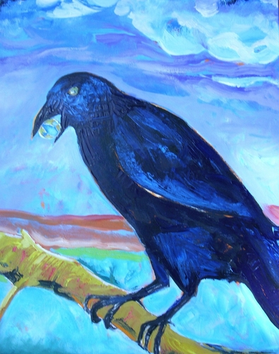 Painting-Expressionist-Bright shiny thing