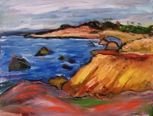 Painting-Landscape-Gorgeous Gold Coast of California