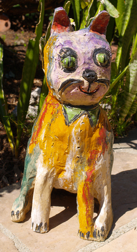 Sculpture-ceramic cat series 1