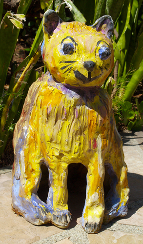 Sculpture-ceramic cat series 2