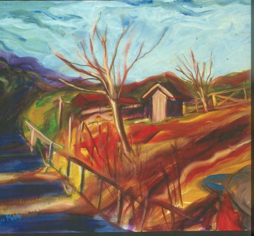 Painting-Landscape-Mendacino Road