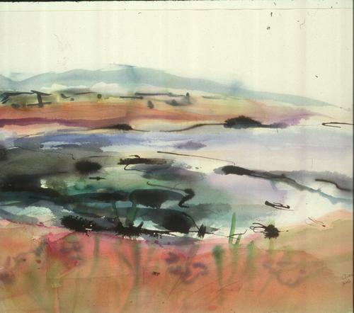 Painting-Seascape-Resting Rocks