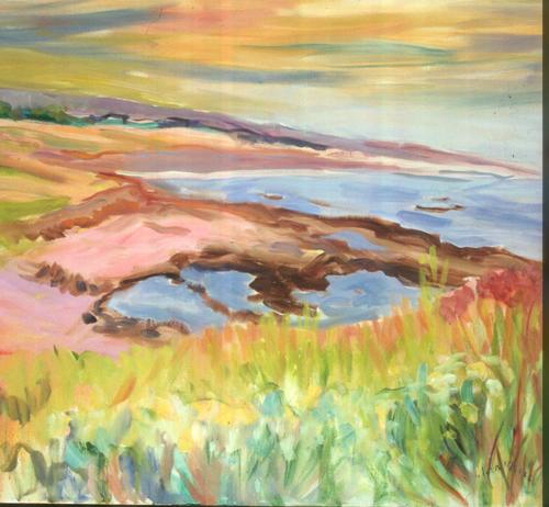 Painting-Landscape-Pink Sand, Cambria Series