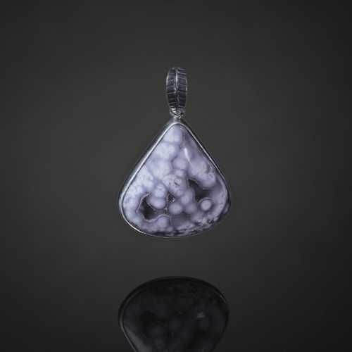 Jewelry-Lockets & Pendants-Luna Agate Druzy Sterling Pendant
