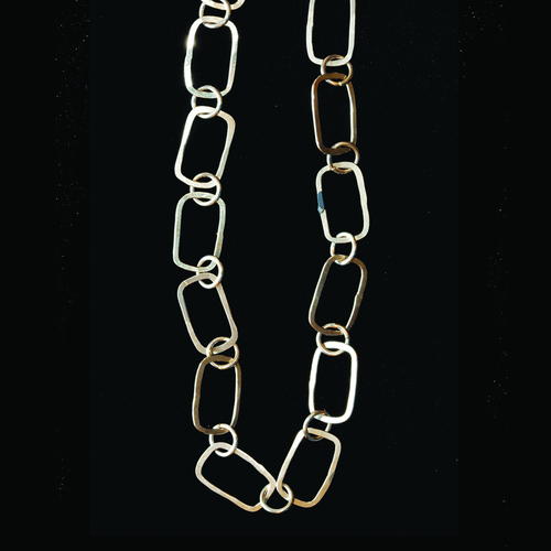 Jewelry-Necklaces-Hammered Forged Chain