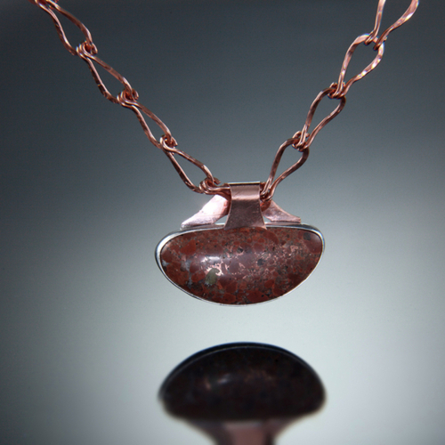 Jewelry-Lockets & Pendants-Copper in Matrix with Copper Chain