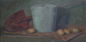 Painting--Oil-Still LifePail, Shovel and potatoes