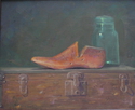Painting--Oil-Still LifeShoe Form and Glass