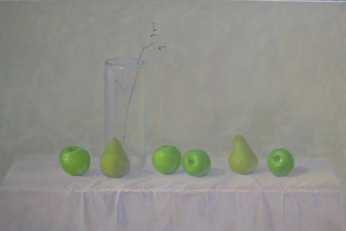 Painting-Still Life-Fruit and Glass