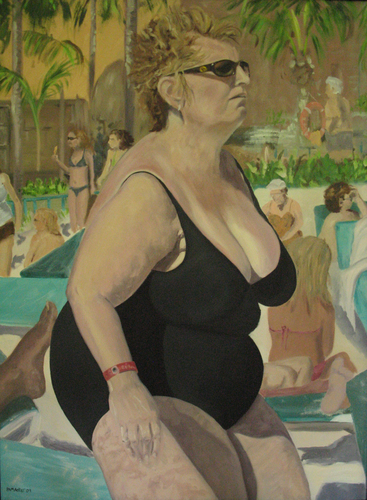 Painting-Figurative-Where the Heck is My Lunch Order