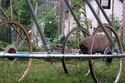 rock carrier,vehicle,infinity,unbounded landscape,don fearey,gordon,fearey,fearey,bicycle wheels,bike - Kinetic Sculpture