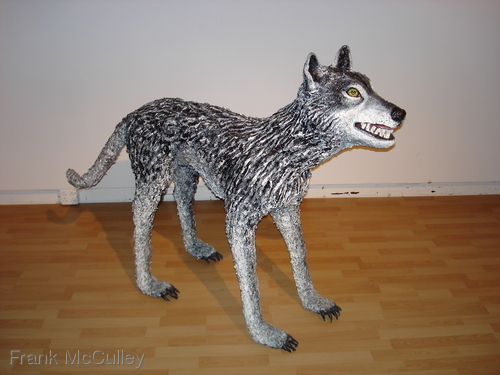 Sculpture-Expressionist-Wolf