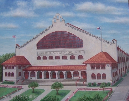 Painting-Cityscape-Northside Coliseum Fort Worth