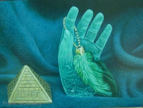 Painting-Still Life-Handsoap rabbits foot egypt