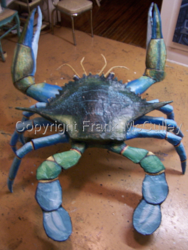 Sculpture-Expressionist-blue crab