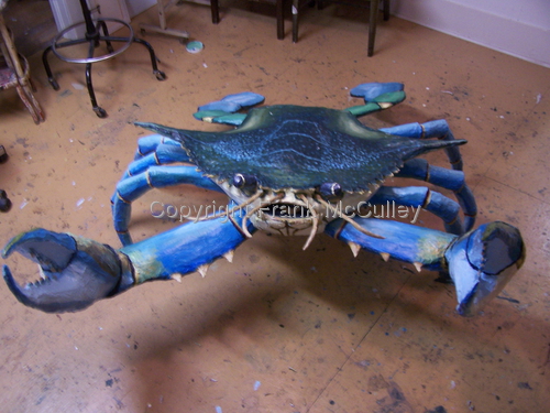 Sculpture-Expressionist-blue crab