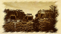 Mayan Temples, sepia