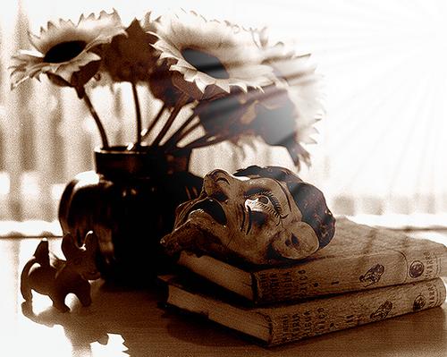 Photography-Black & White-Mexican Still Life With Mask