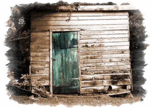 Photography-Black & White-Belize Shack 2