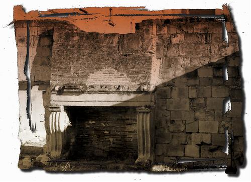 Photography-Color-Cathedral Interior Ruins, Oaxaca Mexico