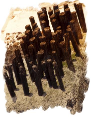 Digital Art-Templo Major, Construction Pileings