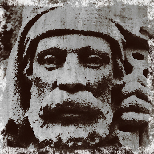 Photography-Black & White-Stone Face