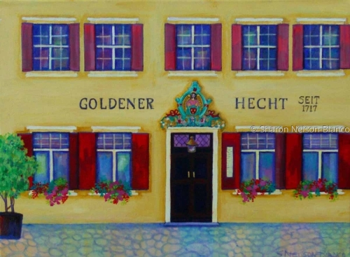 Painting-Acrylic-Heidelberg Hotel